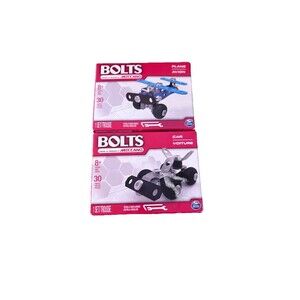 2 Meccano BOLTS Steel Kits Plane & Car Building Construction Stem Engineering